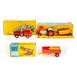 Corgi: A boxed Corgi Toys, Farm Tipper Trailer, 62, together with a boxed Corgi Toys, Massey-