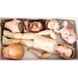 ***AUCTIONEER TO ANNOUNCE THE AMENDED GUIDE PRICE*** Dolls: A collection of assorted dolls heads