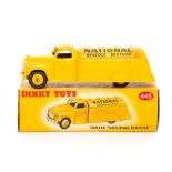 Dinky: A boxed Dinky Toys, Tanker 'National Benzole', 443, yellow body, vehicle in need of a
