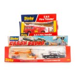 Dinky: A boxed Dinky Toys, E.R.F. Fire Tender, 266, together with a boxed Dinky Toys, Crash Squad,