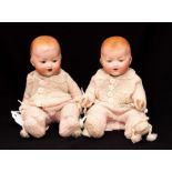 Armand Marseille: An Armand Marseille bisque head dream baby doll, marked 'A.M. Germany 352/3', open