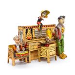 Tinplate: A rare tinplate, clockwork band, Lil' Abner and his Dogpatch Band, featuring: Abner