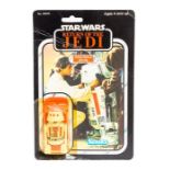 Star Wars: A carded Star Wars: Return of the Jedi, 'R5-D4', 3 3/4" figure, carded and punched, 77