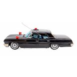 Tinplate: A tinplate, battery operated Secret Agent Car by Sesco, Japan. The car was originally