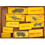 Dinky: A collection of assorted Dinky Toys, boxed military vehicles to comprise: Armoured Command