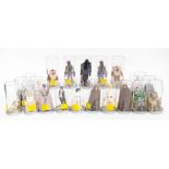 Star Wars: A collection of uncarded Star Wars figures, housed in storage cases, to comprise: Boba