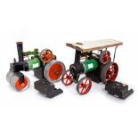 Mamod: A pair of unboxed Mamod Traction Engines, TE1. (2)