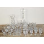 A collection of Thos. Webb crystal, to include; 6 Whisky tumblers, 6 Old Fashioned tumblers, 6