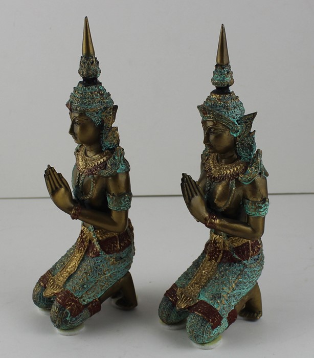 2 x Thai bronze figures - Image 2 of 3