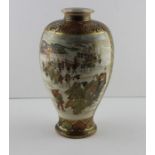 A Japanese Meiji period Satsuma baluster vase H 21CM Perfect condition