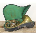 An antique French horn (Schloter)