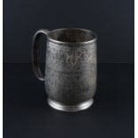 A Victorian silver tankard, by Samuel Roberts & Charles Belk, assayed Sheffield 1877, of typical