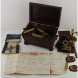A 19th cent tea caddy containing social history item and military interest