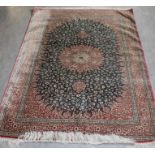 (3) A part Silk Islmaic rug, 198cm x 133xm