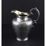 A William IV silver jug, by Edward, Edward Jnr, John & William Barnard, assayed London 1836, of