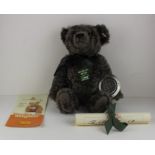 **WITHDRAWN**Harrods 2000 Millennium  Rose musical bear signed , Steiff