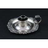 A George IV Scottish silver chamberstick, assayed Edinburgh 1824, impressed makers marks for both