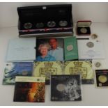 A collection of Elizabeth II silver bullion coins and others, to include; Two Royal Mint "The