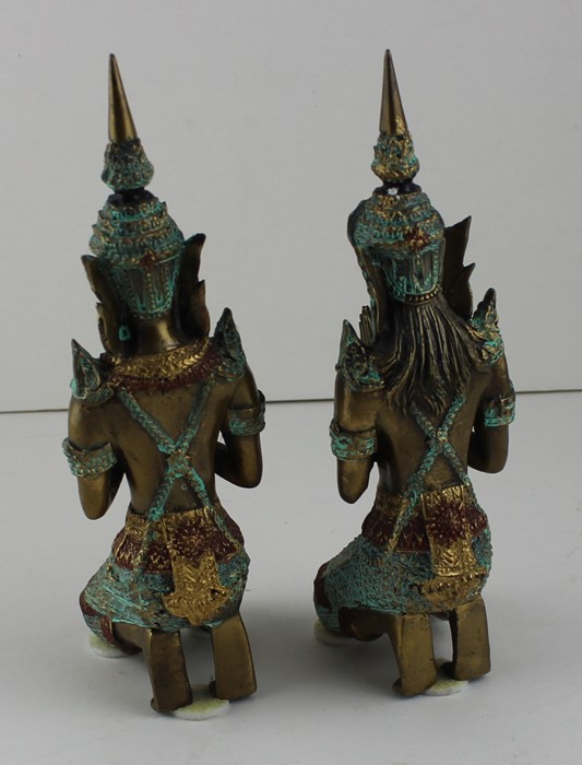 2 x Thai bronze figures - Image 3 of 3
