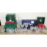 A large collection of boxed crystal glass mainly WEBB