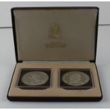 Two Commonwealth of The Bahamas 1978 Fifth Anniversary of Independence 10 dollars silver proof