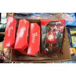 Four Coca Cola Barbie Dolls and two Coke Kids Dolls,