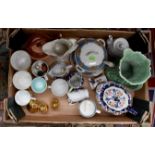 A collection of various ceramics including Royal Coronation mugs;