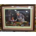 A David Shepherd "Granny's Kitchen", signed limited edition print, signed to lower right,