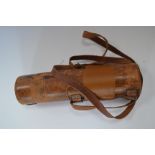 A Dollond London leather cased travelling telescope