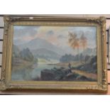 C.W. Graham (British Late 19th Century), a pair of mountainous landscape, signed, oil on canvas.