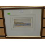 Six late 19th Century early 20th Century water colours of water and marine scenes,