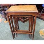A set of regency revival nest of tables,