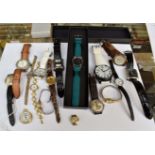 A collection of watches of gents and ladies watches to include a A 9ct gold gentlemen's Rotary