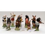 A Beswick 'Pig Band' part set of nine including Matthew, Michael, George, John, Richard, James,