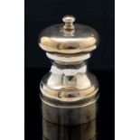 An Elizabeth II silver pepper grinder, Douglas Pell, London 1987,