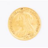 A 1900 Victoria "Old Head" gold half-sovereign,