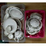 A Royal Worcester Lavinia 22821 bone china dinner service of 56 pieces approx, breakfast,