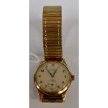 Garrard, a circa 1950's gents 9ct gold Garrard wristwatch, 2.