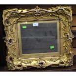 A Regency plaster and gesso gilt frame,