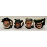 Four Royal Doulton characters comprising Mark Twain D6654, Rip Van Winkle D6438,
