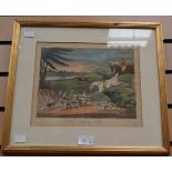 After Henry Alken, three fox hunting scenes,