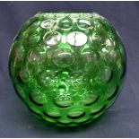 Green bubble vase,