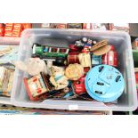 Collection of assorted vintage toys A/F for restoration or spares (1 box) include Japanese tinplate