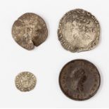 Charles I Shilling, Tower mint under Parliament, mm. Sun (1645-1646), Good fine, S. 2800, 31mm, 5.