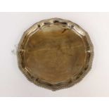 A mid 20th Century Birmingham, 1927, Elkinton & Co, silver salver, 17.