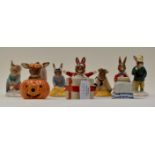 A collection of ceramics including: Beswick, Bunnykins, boxed in outer, Christmas Surprise,