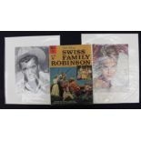 Swiss Family Robinson signed comic by John Mills,