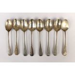 A collection of assorted silver tea spoons, mostly Victorian and later, from various assay offices,
