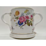 A 19th Century Coalport two handled loving mug,