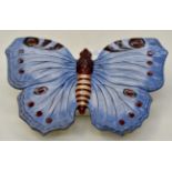A Charles Pickman Saville wall pocket in the shape of a butterfly,